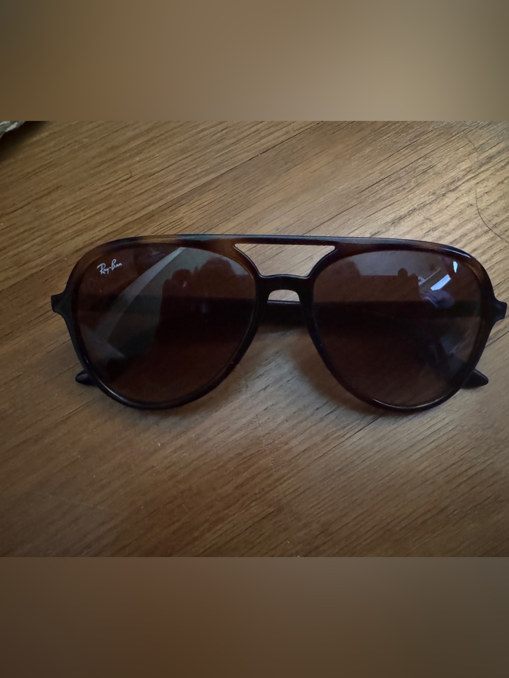 Ray-Ban Brown Aviator Sunglasses